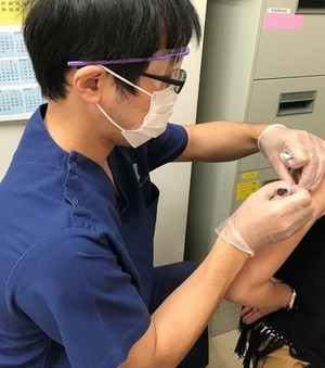 9価HPVワクチン 9価HPVワクチン接種の様子