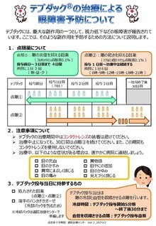 テブダックの治療による眼障害予防について