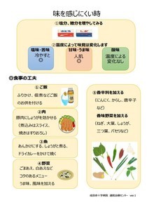 抗がん剤治療による味覚変化（味を感じにくい時）
